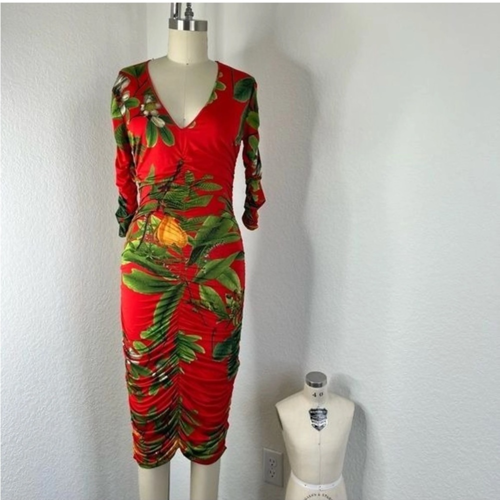 Zara ruched dress